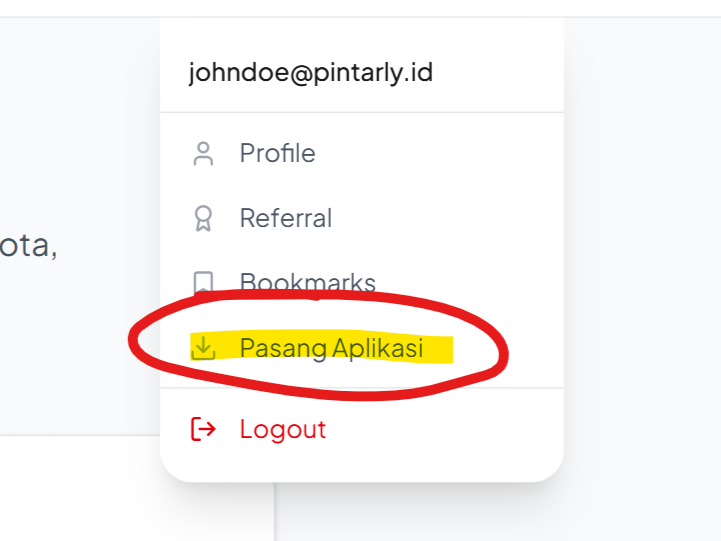 Klik 'Pasang Aplikasi'